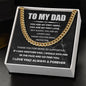 You are my First Hero, Dad - Cuban Link Chain