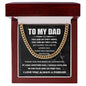 You are my First Hero, Dad - Cuban Link Chain