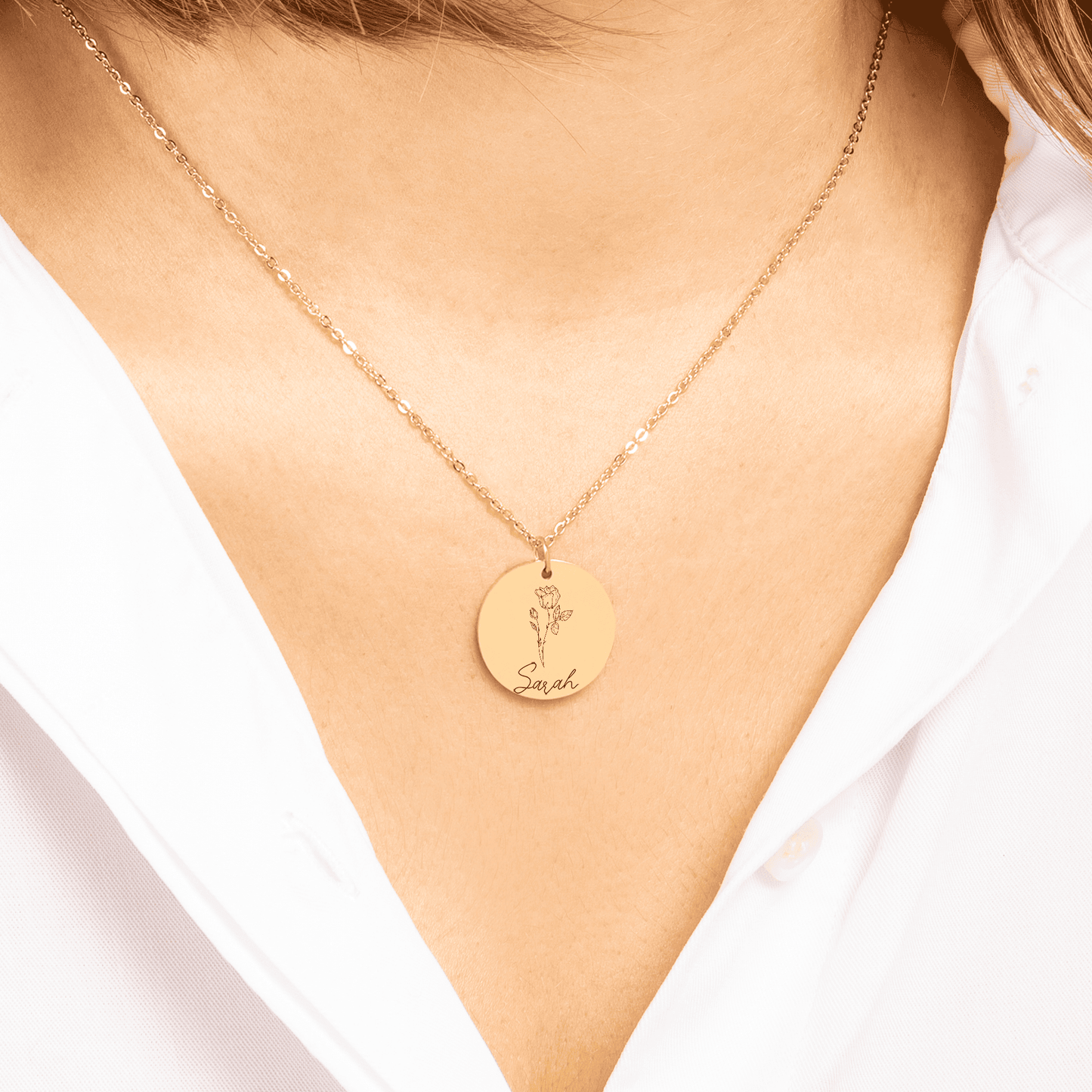 Sobriety Gift for Women – Personalized Birth Flower Necklace