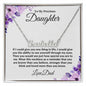 Inspiration Necklace for Daughter, Personalized Name Necklace for Daughter