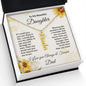 Vertical Name Necklace Gift for Daughter, Graduation Gift Ideas