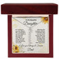 Vertical Name Necklace Gift for Daughter, Graduation Gift Ideas