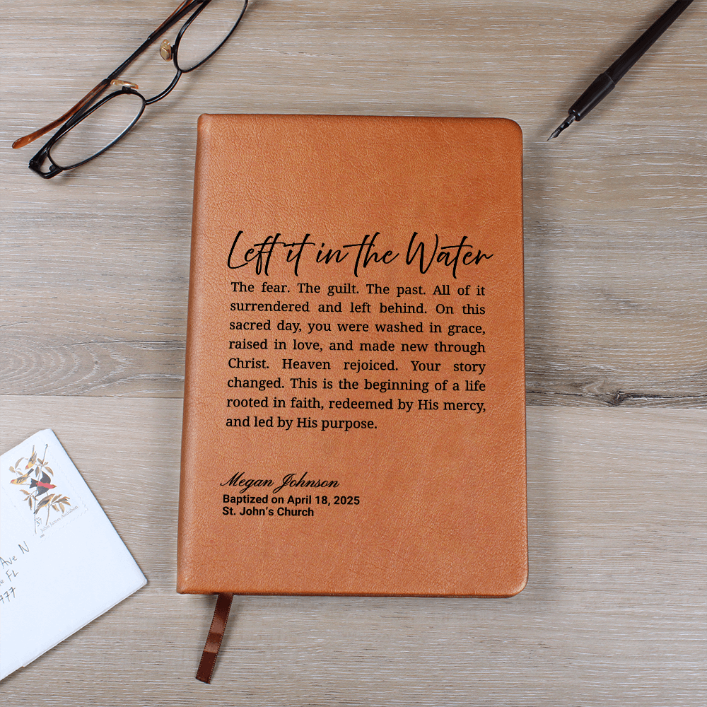 Left It in the Water Baptism Journal – Personalized Gift
