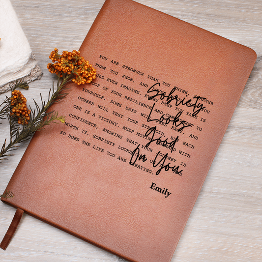 Sobriety Looks Good On You Journal – Personalized Recovery Gift
