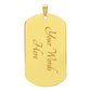 To My Son Dog Tag Necklace Gift, Son Birthday Gift, Son Christmas Gift