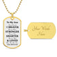 To My Son Dog Tag Necklace Gift, Son Birthday Gift, Son Christmas Gift