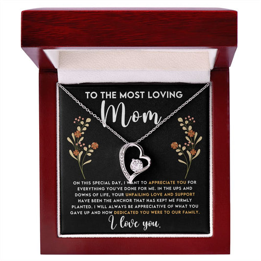 Loving Mom Necklace Gift, Mother's Day, Mom Birthday Gift