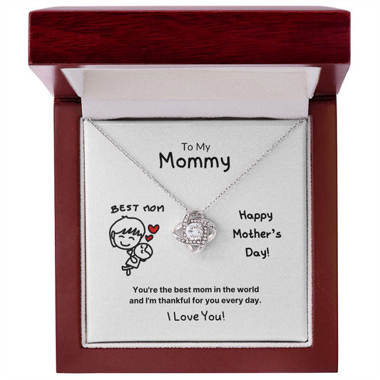To My Mommy Necklace Gift from Kids for Mother's Day