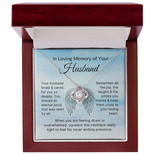 In Loving Memory Necklace for Wife, Loss of Husband Necklace Gift, Loss of Loved One Gift